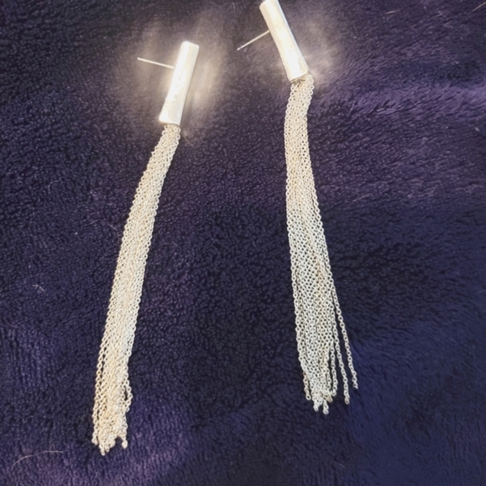 Silver Chain Earrings